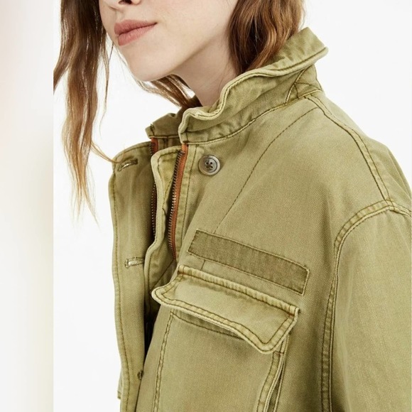 Free People Seize The Day Military Oversized Jacket Size XS - Picture 5 of 14